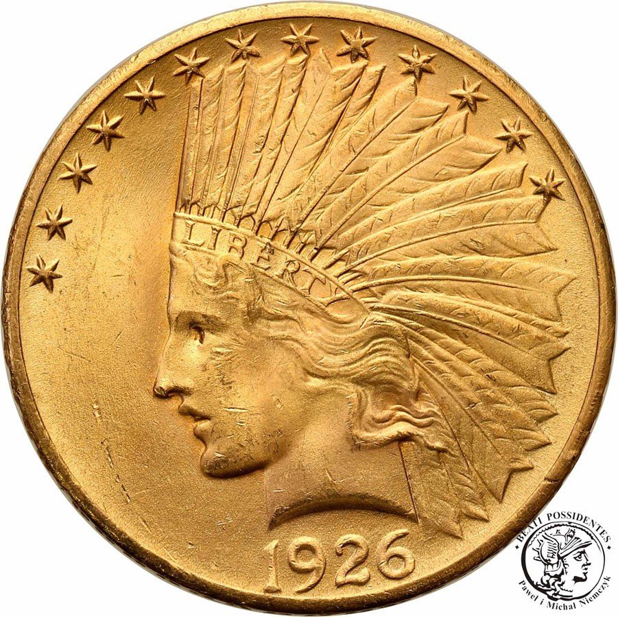 USA 10 dolarów 1926 Indianin st.1-